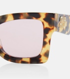 Miu Miu Tortoiseshell square sunglasses