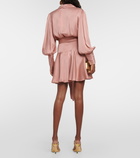 Zimmermann Silk satin wrap dress