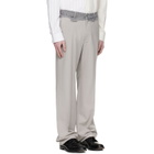 MM6 Maison Margiela Gray Replaced Waist Wool Trousers