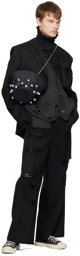 Doublet Black Destroyed Cardigan
