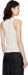 Loulou de Saison White Albia LDS U Neck Tank Top