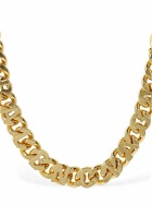 BALENCIAGA - Chain Logo Brass Necklace