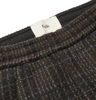 Folk - Alber Checked Wool-Blend Trousers - Brown