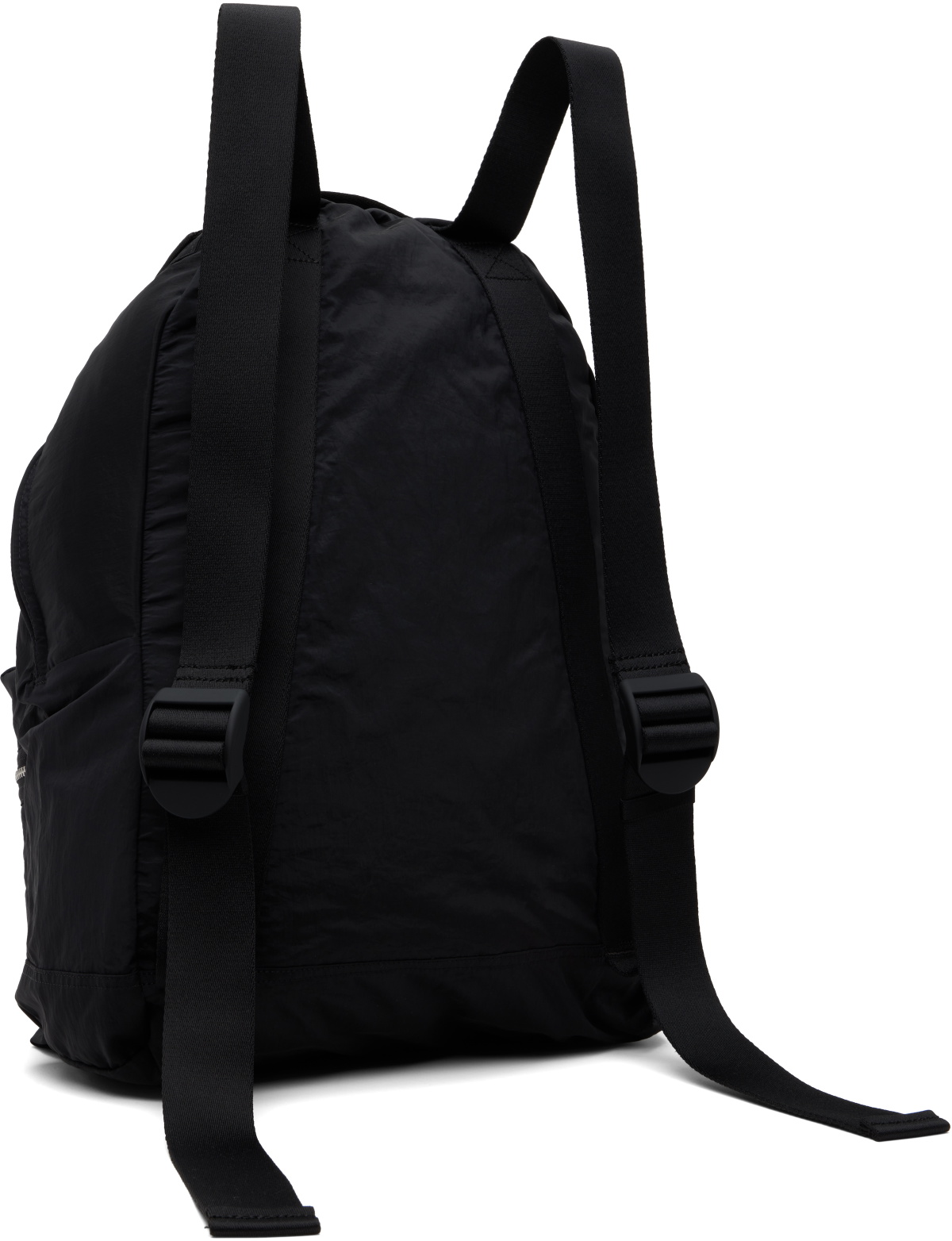 Stone Island Black 9200014 Coated Nylon Metal ECONYL Backpack