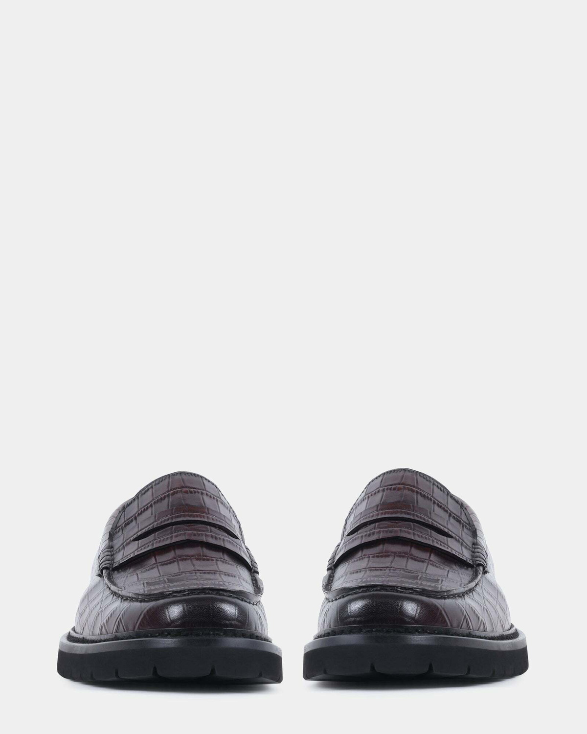 Steve Madden Montez Dress Shoes in Brown Croco