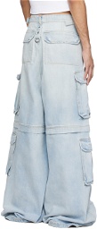 VETEMENTS Blue Multipocket Jeans