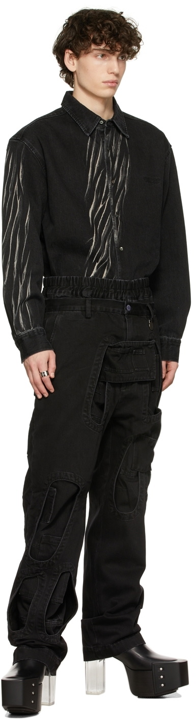 Xander Zhou Black Denim Shirt Xander Zhou