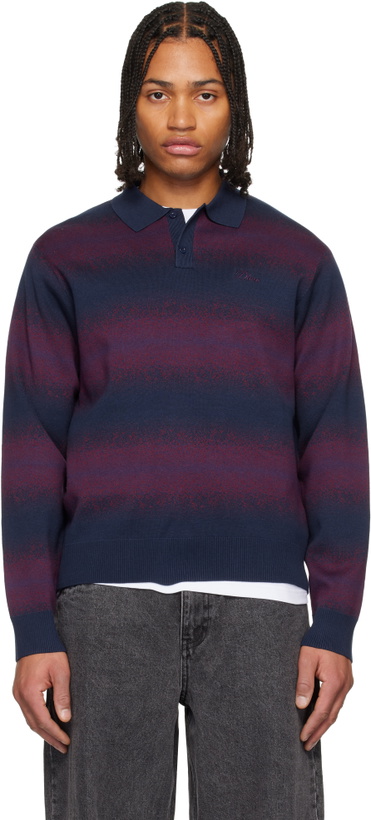 Photo: Dime Navy & Red Striped Rugby Sweater