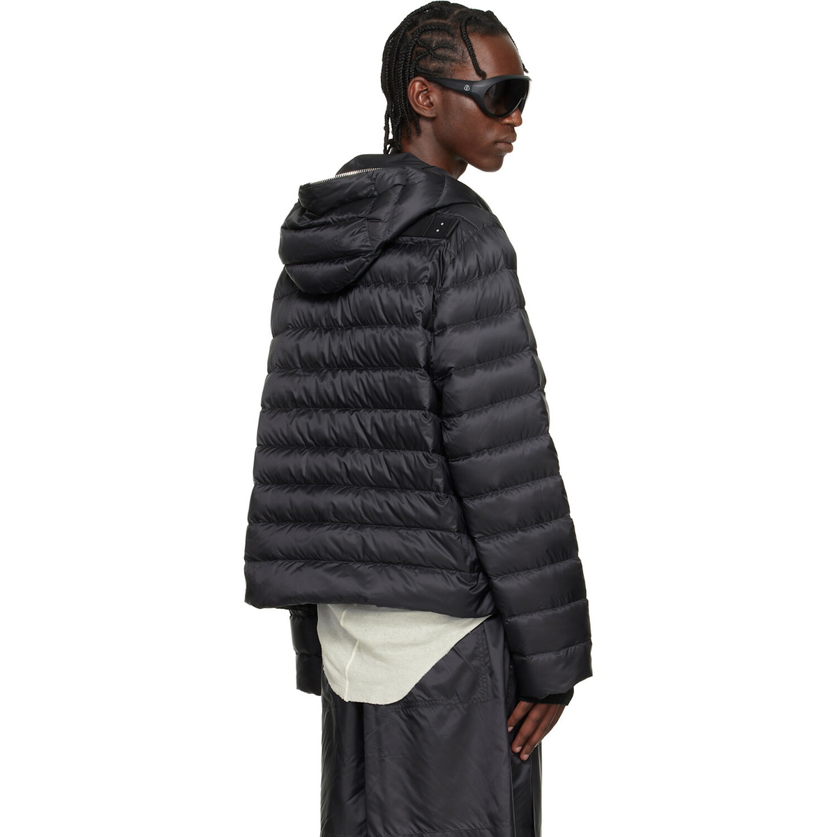 Rick Owens Moncler + Rick Owens Black Ziplock Down Jacket