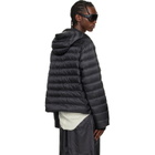 Rick Owens Moncler + Rick Owens Black Ziplock Down Jacket