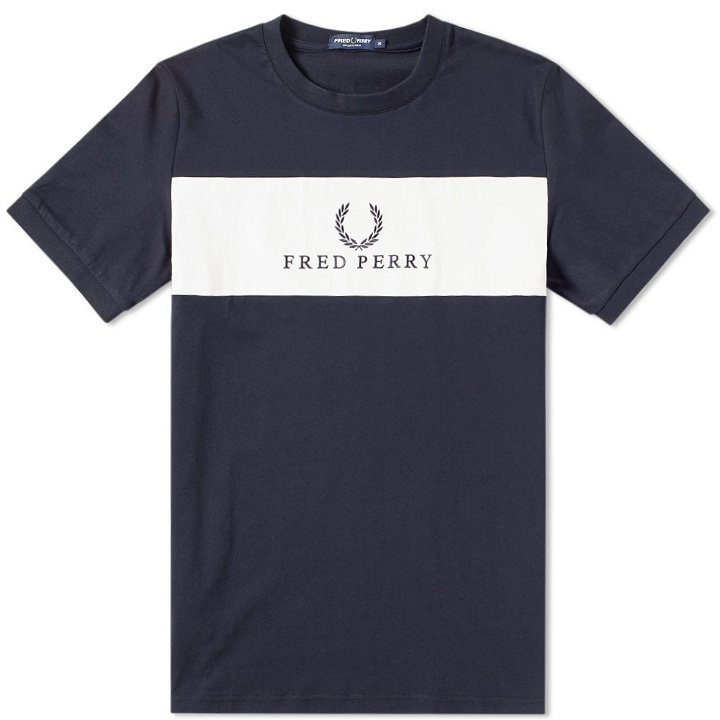 Photo: Fred Perry Panel Embroidered Tee