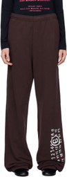 MM6 Maison Margiela Purple Unbrushed Sweatpants