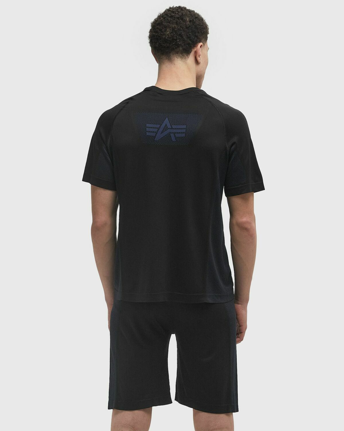 Alpha Industries Seamless Tee Black Mens Shortsleefe