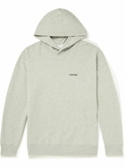 Calvin Klein Underwear - Logo-Embroidered Cotton-Blend Jersey Hoodie - Gray