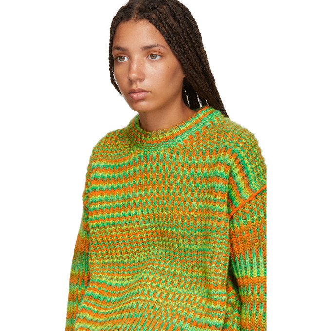 Green and orange clearance sweater