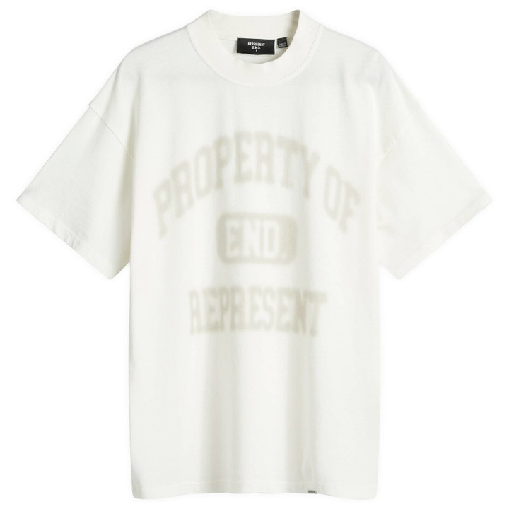 Photo: END. x Represent Property Of T-Shirt in Flat White