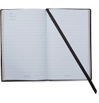 Smythson - Panama Travels and Experiences Cross-Grain Leather Notebook - Black