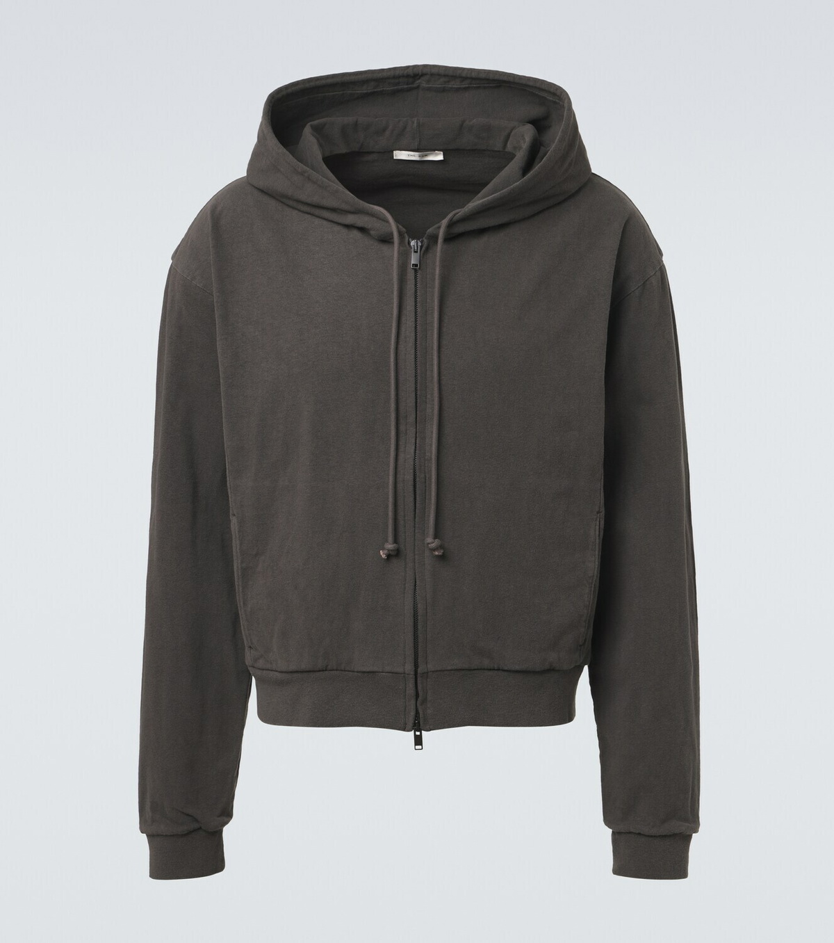 The Row Mabon cotton jersey zip-up hoodie