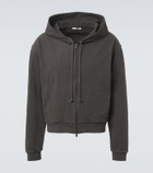 The Row Mabon cotton jersey zip-up hoodie