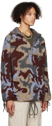 Isa Boulder SSENSE Exclusive Brown & Blue Towel Camo Turtleneck