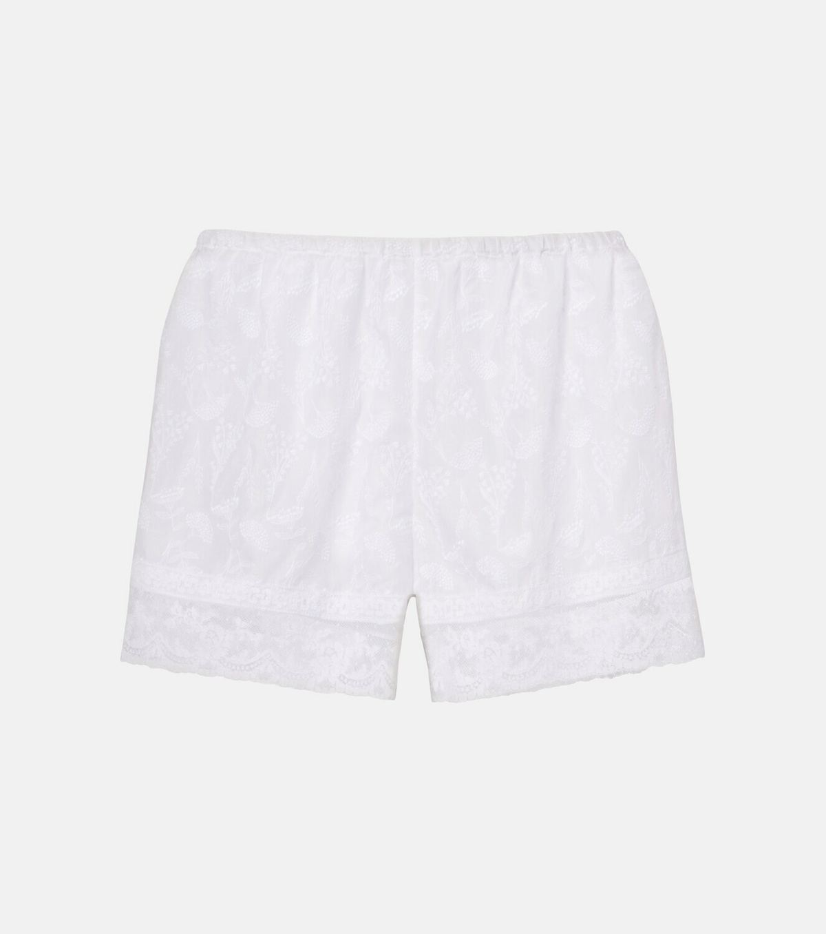 Eres Floralie floral cotton-blend voile shorts