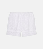 Eres Floralie floral cotton-blend voile shorts