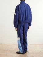 NAHMIAS - Logo-Embroidered Striped Nylon Jacket - Blue