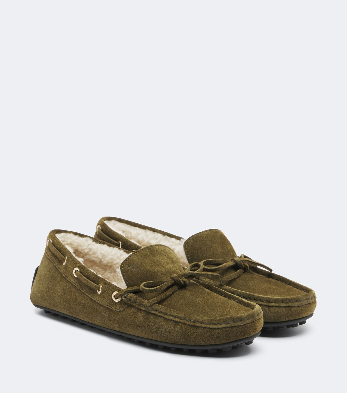 Tod's Gommino® shearling-lined suede boat shoes
