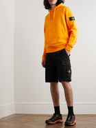 Stone Island - Straight-Leg Logo-Appliquéd Stretch-Cotton Shorts - Black