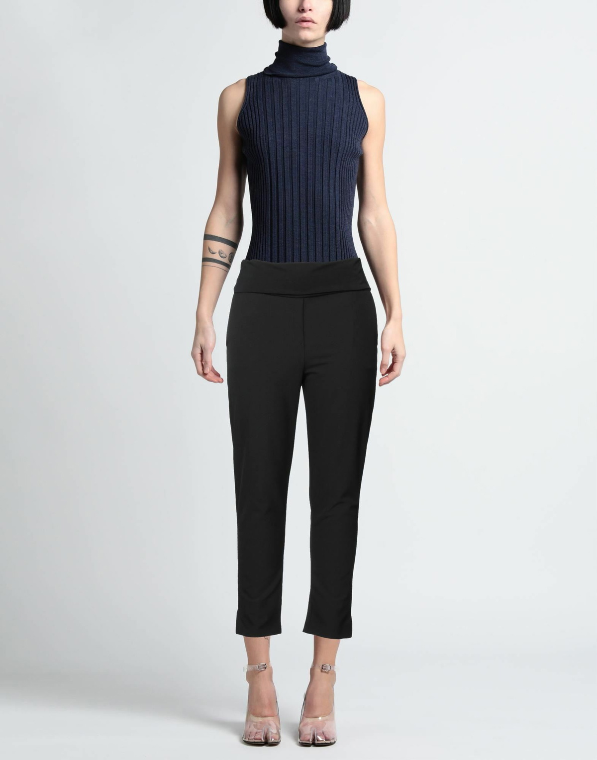 Manila Grace Womens Pants in Black