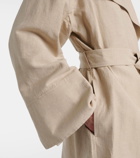 Toteme Signature linen-blend trench coat