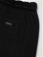 SAINT LAURENT - Logo-Embroidered Organic Cotton-Jersey Sweatpants - Black
