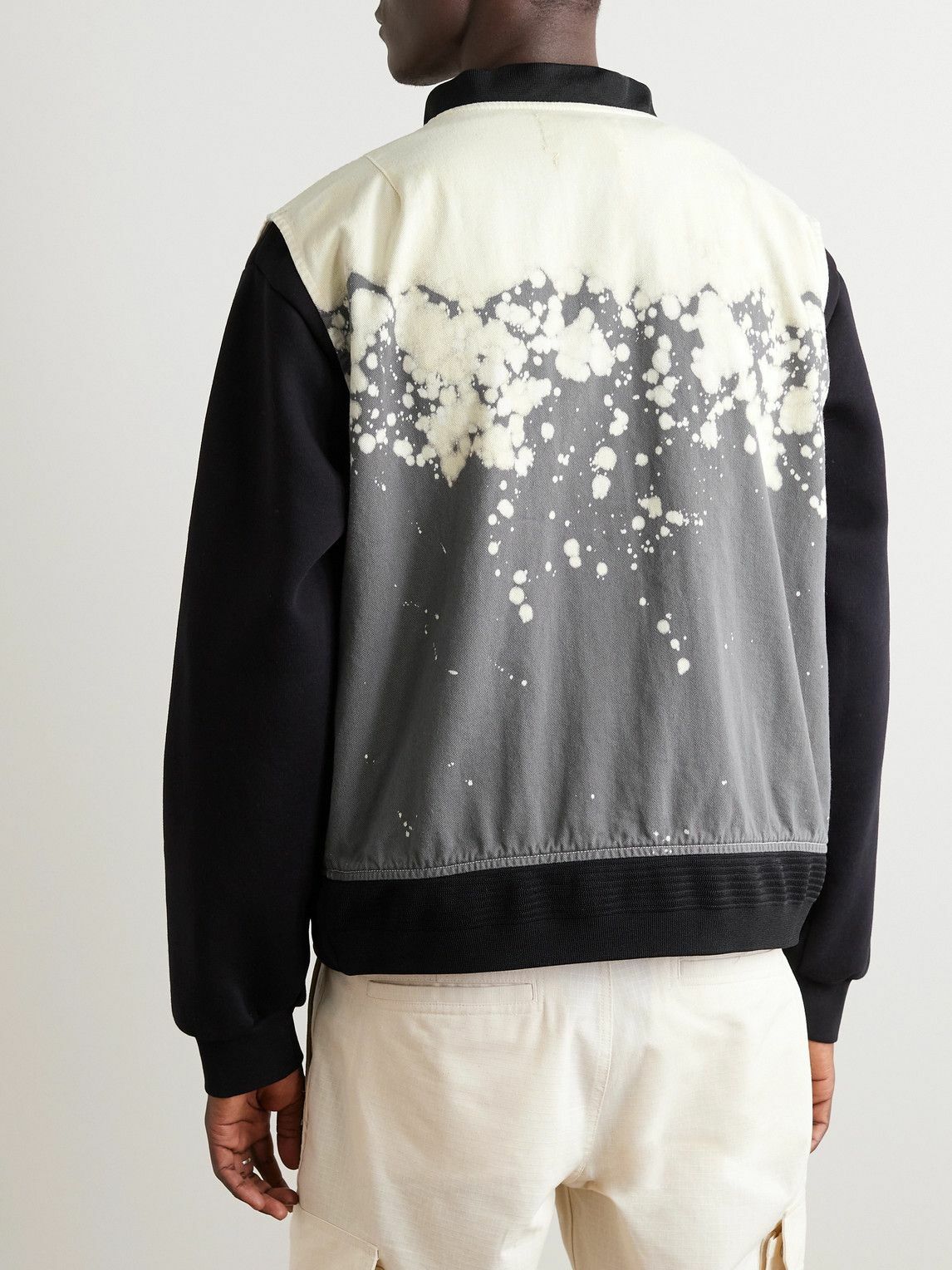 NOMA t.d. - Hand-Dyed Cotton-Twill Gilet - Gray
