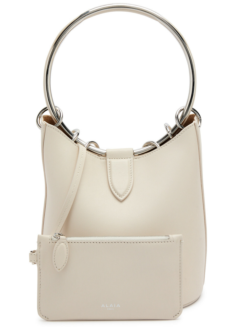 Alaïa Ring Medium Leather Bucket bag - Ivory - One Size