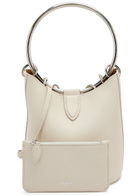 Alaïa Ring Medium Leather Bucket bag - Ivory - One Size