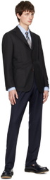 Ring Jacket Navy & Khaki Prince of Wales Blazer