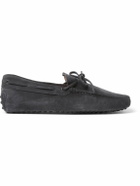 Tod's - Gommino Suede Driving Shoes - Gray