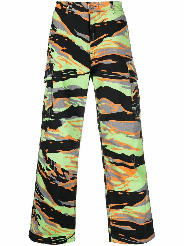 Photo: ERL - Printed Cotton Cargo Trousers