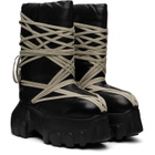 Rick Owens Black Tower Megalace Tractor Boots