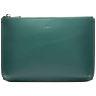 A.P.C. Jacob Leather Zip Pouch