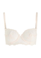 Simone PÉRÈLE Intrigue Embroidered Tulle Underwired bra Light Pink