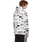 Burberry White and Black Watercolor Hoodie