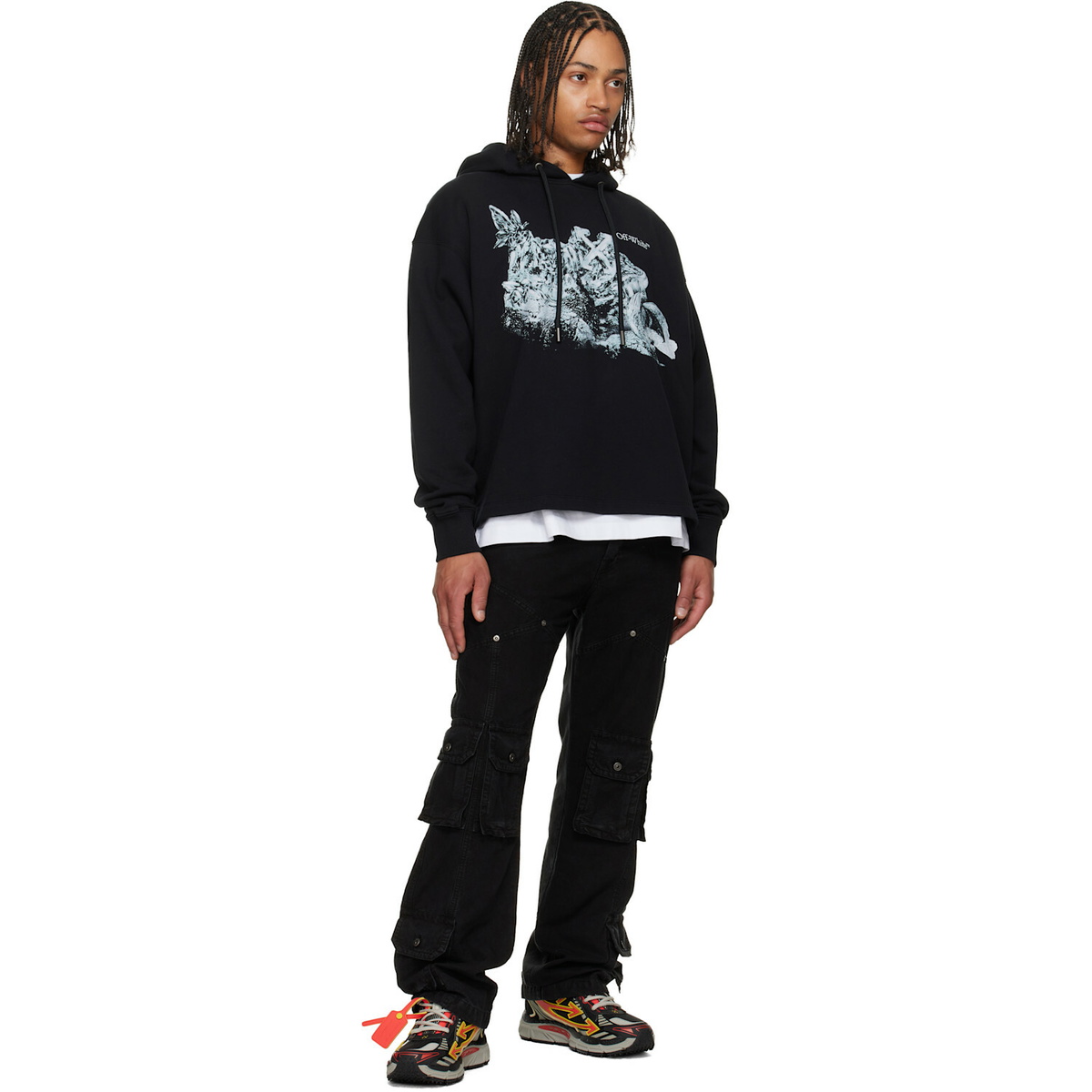 Off-White Black Eagle Rock Loose Hoodie
