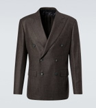 Brioni Prince of Wales check wool blazer