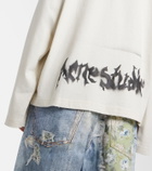 Acne Studios Logo cotton-blend jersey sweatshirt