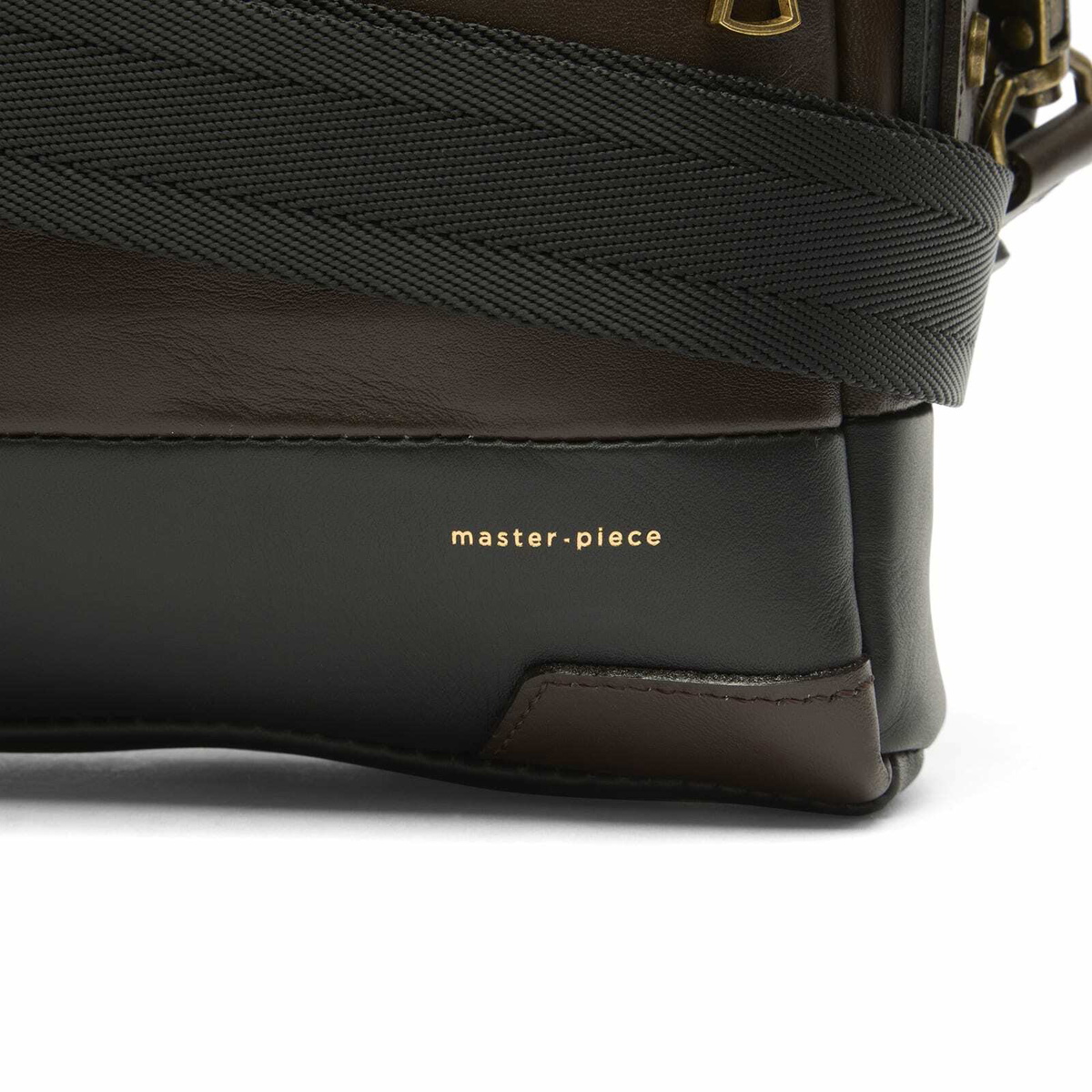 Master-Piece Gloss Leather Shoulder Bag - Small in Brown 