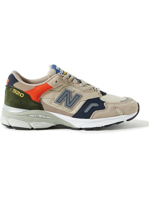 Photo: New Balance - M920 Suede and Mesh Sneakers - Neutrals