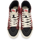 Vans Black and Red Ralph Steadman Edition Lion OG Sk8-Hi LX Sneakers