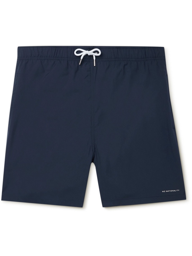 Photo: NN07 - Jules Mid-Length Swim Shorts - Blue