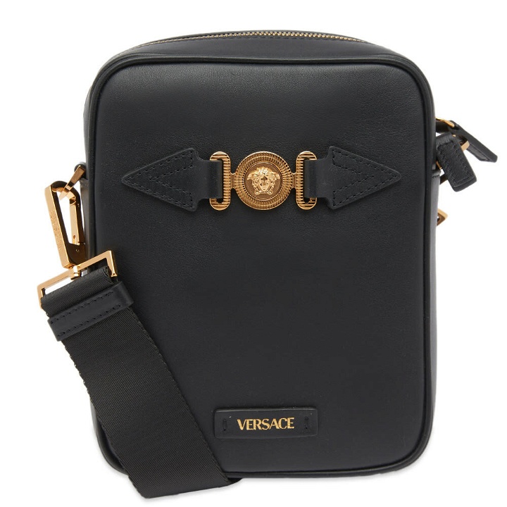 Photo: Versace Men's Medusa Side Bag in Black